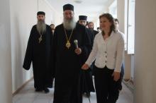 ზუგდიდისა და ცაიშის მიტროპოლიტი მეუფე გერასიმე სტუმრად შოთა მესხიას ზუგდიდის სახელმწიფო სასწავლო უნივერსიტეტში