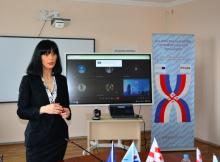 თეა ახვლედიანის ვიზიტი უნივერსიტეტში